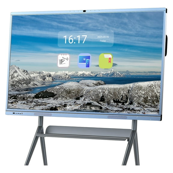 OmninexHub Smart Board, 65 Inch IR Touch Screen Mirroring From Android & Windows for Live Streaming, Electronic Whiteboard, Interactive Whiteboard for Office And Classroom