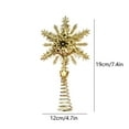 thumbnail image 3 of Darzheoy Christmas Tree Topper Star Christmas Decoration Lighting Holiday Decoration Three Dimensional Top Star Hollow Out Tree Top Star Holiday Decoration, 3 of 6