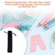 thumbnail image 5 of Naiovety Estuche para lápices con diseño de cordón para bolígrafos, para niños y niñas, color negro Negro 10Conjunto, 5 of 6