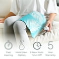 thumbnail image 3 of Pure Enrichment PureRelief Express Designer Series Electric Heating Pad - 12” x 15” Fast-Heating with 4 Heat Settings, Machine-Washable Fabric, & 2-Hour Auto Safety Shut-Off - Palm Aqua, 3 of 7