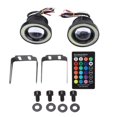 thumbnail image 1 of Coche 30W RGB LED Luz antiniebla COB Angel Eye Halo Ring Lámpara súper brillante con control remoto (3.5") Jadeshay A, 1 of 8