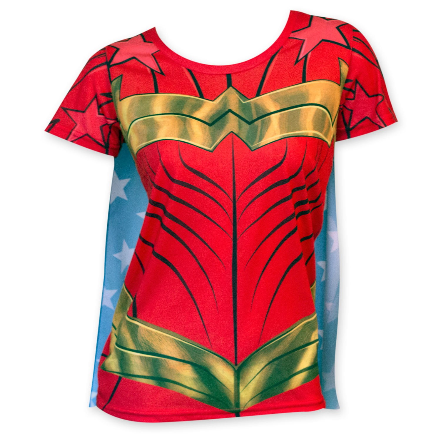 Wonder Woman Sublimated Women's Caped 