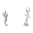 thumbnail image 1 of Figura decorativa,Escultura de plumas para escritorio,oficina,decoración del hogar,Figura de escritorio,Estatua de bailarina,adorno de escritorio,decoración del hogar,Estatua de bailarina, 1 of 8