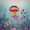 Jellyfish, variant on Jellyfish Watercolor Canvas Print Wall Art Home Decor for Living Room Bedroom Office Bathroom Dining Room