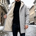 thumbnail image 6 of cocolona Mens Fleece Lined Hoodies Full Zip Long Sleeve Oversized Tunic Hooded Sweatshirts Winter Thick Warm Coats, 6 of 6