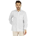 thumbnail image 1 of Bestman Solid Formal Button Down Shirt For Men Long Sleeve With Patch Pocket Business Wear, 1 of 7