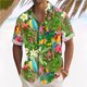 thumbnail image 2 of Hawaiian Shirt For Men, Men's Vintage Button Down Bowling Shirts Short Sleeve Summer Beach Shirt M, 2 of 5