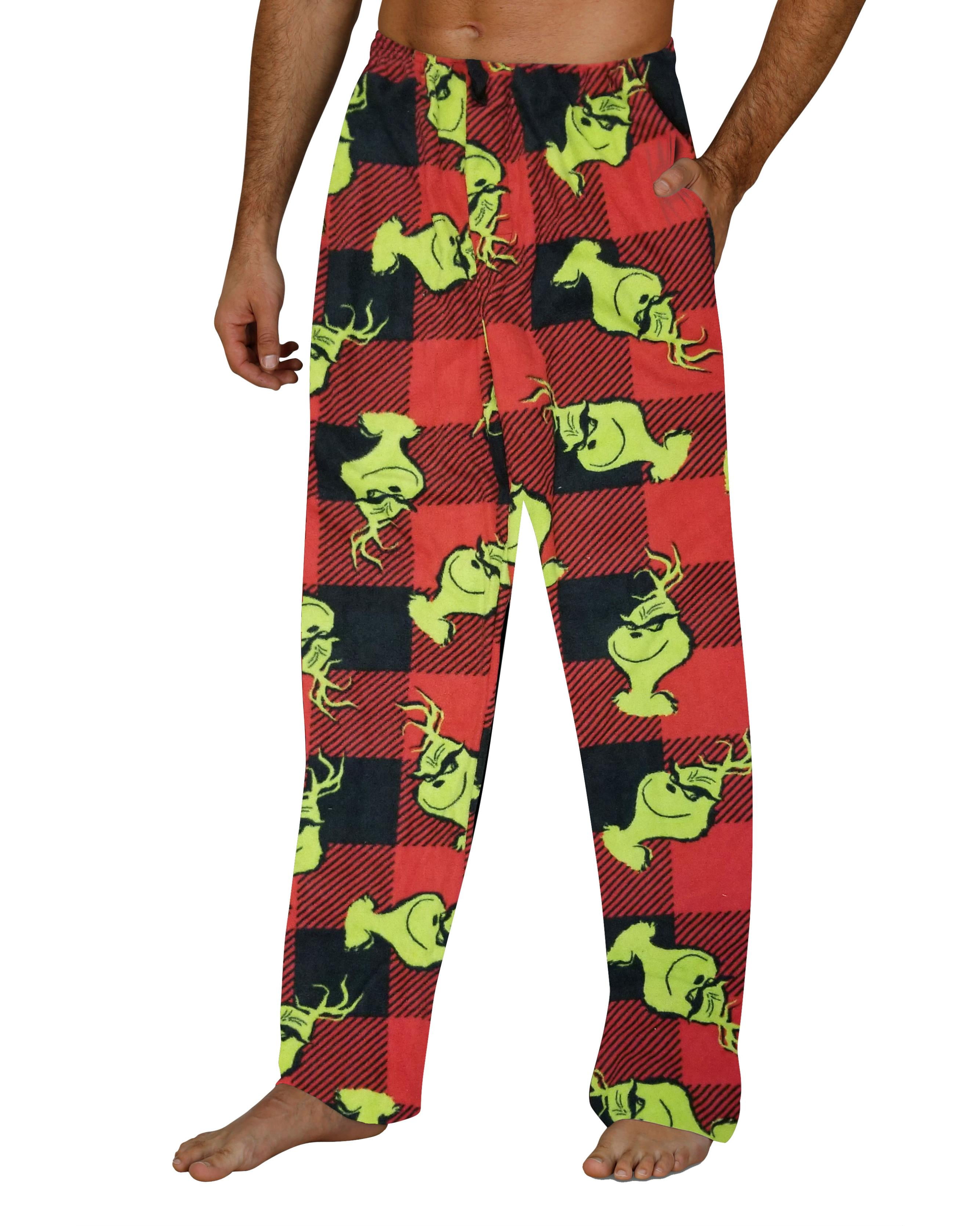 Dr. Seuss - Dr. Seuss Mens Pajama Pants The Grinch Microfleece ...