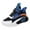 Blue, variant on Kids Boys Running Shoes, Lightweight Breathable High Top Sports Sneakers, Non-Slip Lace-Up School Shoes (Red, 11.5-12 Years)