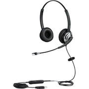 USB Headset with Noise Cancelling Microphone for Skype Teams PC Headphone with Mic Mute Volume Control Drangon Voice