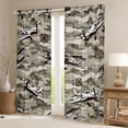 thumbnail image 2 of Homewish Camouflage Plane Black Out Curtains for Female Men Adults,Transportation Theme Curtains Pack of 2 (42x63 Each),Abstract Camo Bedroom Curtains,Luxury Bedroom Decor, 2 of 6