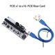 thumbnail image 5 of Seitruly Adaptador PCI-E 1X a 16X, convertidor PCI-Express, puerto de alimentación de 6 pines y 4 pines, dispositivo de minería, accesorios de Cables de computadora Azul, 5 of 8