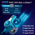 INSE Cordless Vacuum Cleaner, 23Kpa 250W Brushless Motor Stick Vacuum, Up to 45 Mins Runtime