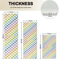 thumbnail image 4 of Colorful Checkerboard Pattern Kitchen Rugs Sets Of 3,Kitchen Runner Rugs Non Skid Washable,Decorative Kitchen Floor Mats for Kitchen,Sink,Laundry,17"x30"+ 17"x47" + 17"x59", 4 of 6
