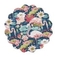 thumbnail image 3 of C and F Enterprises 77151 - Flamingo Lagoon Round Placemat S/6 (C862603247S6) Kitchen Dining Linens, 3 of 6