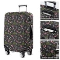 thumbnail image 5 of Black Cartoon Unicorn Plant Pattern Luggage Cover Fashion Suitcase Cover Baggage Covers Fit 25-28 Inch Luggage (Go Travel), 5 of 5