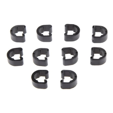 Pack 10 Bike Cable Rotating   5mm   /Derailleur Cable Clamps  Brake Gear Cable Black price history on PriceWatchPro