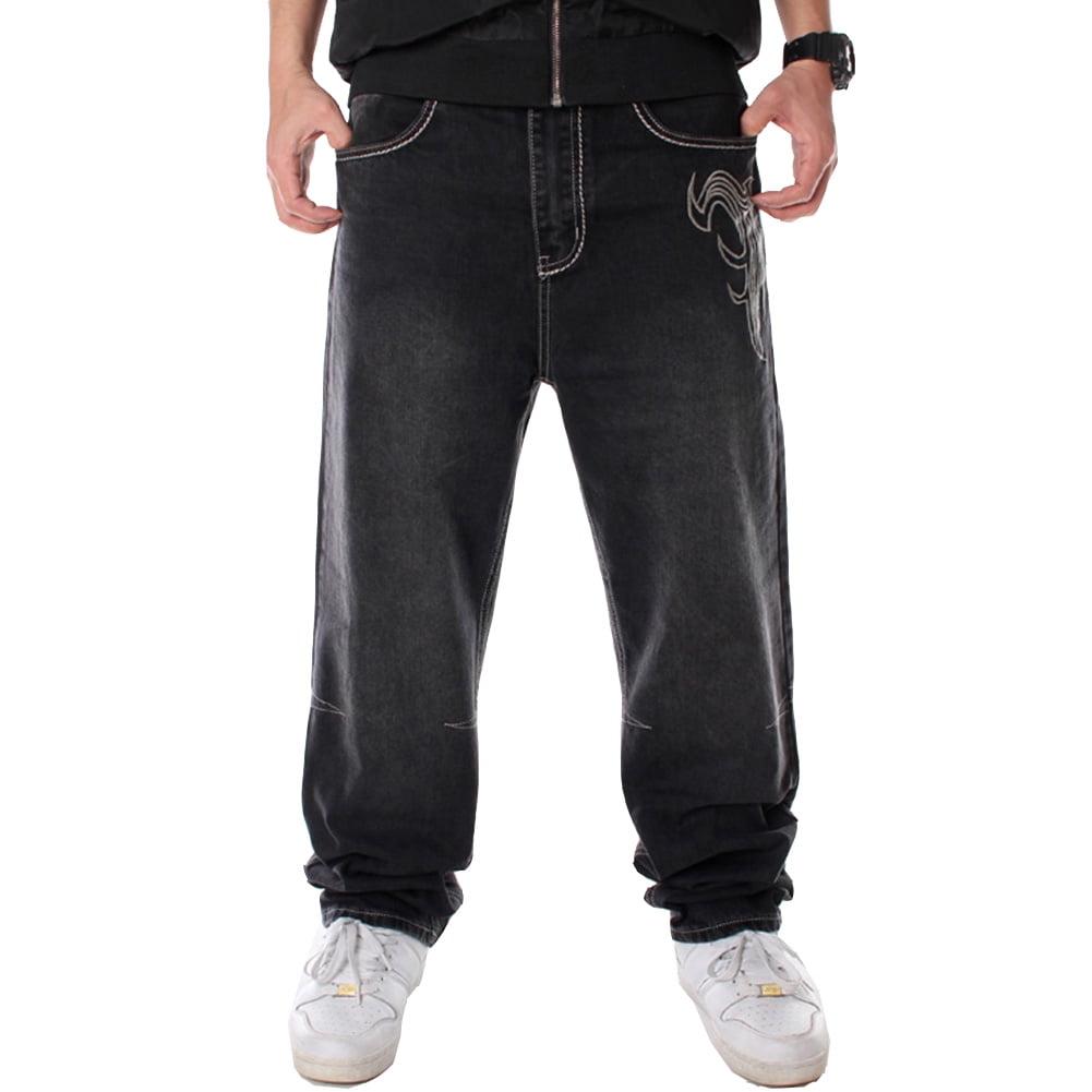 Ruiatoo Baggy Jeans for Men Classic Relaxed Fit Vintage Hip Hop ...