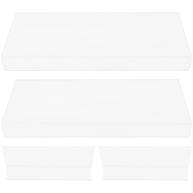 FUTUREORYY 4Pcs Simple Design PVC Shower Splash Guard for Homeowners Bathroom Accessory