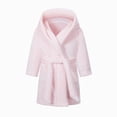 thumbnail image 2 of Boys Girls Kids Hooded Bathrobe,Soft Flannel Loungewear Robe with Adjustable Tie,Cartoon Print,for Toddlers to Kids 2-12 Years Toddler Pajamas Gibobby,Light Pink,Size 7-8T, 2 of 9