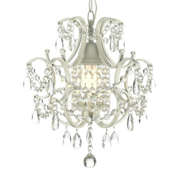 Harrison Lane Wrought Iron And Crystal, Harrison Lane Wrought Iron And Crystal White Chandelier