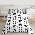 thumbnail image 2 of Feelyou Polkadts Ribbon Queen Comforter Set, Fashion Bow Bedding Comforter Set, 3pcs, 2 of 8
