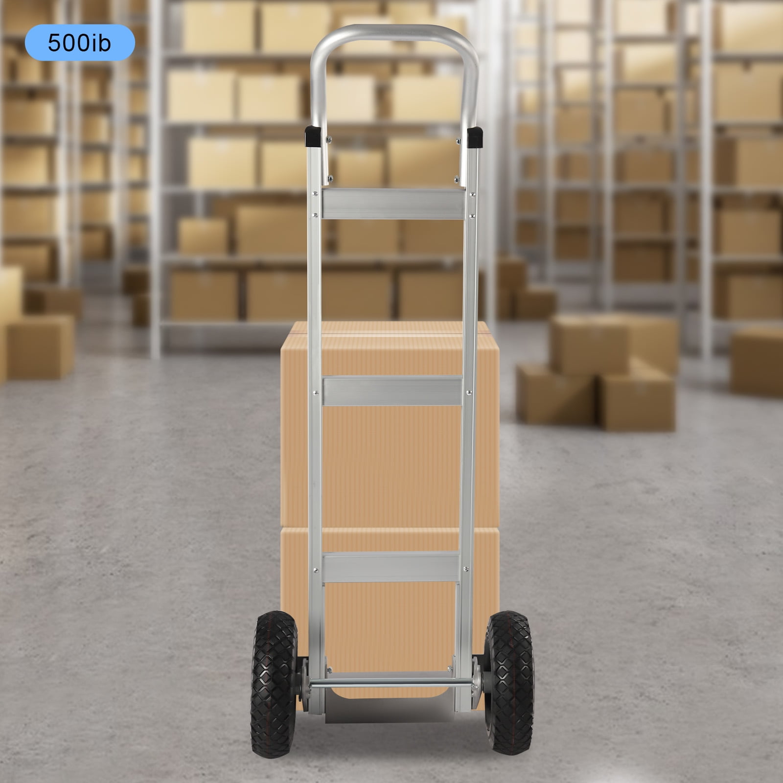 Peakora Hand Truck Dolly Industrial Strength 500 Lbs Weight Capacity Heavy Duty Dolly for Moving with Wheels