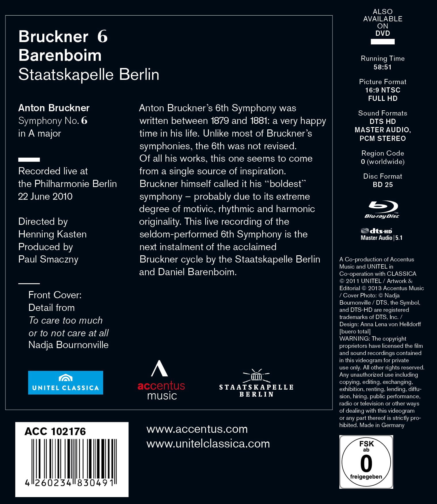 Bruckner / Barenboim (Blu-ray), Accentus, Music & Performance