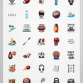 thumbnail image 6 of cartoon Sports Fitness Stickers, Waterproof Sports Fitness Sticker for Water Bottle Laptop Phone Cases Planner Skateboard Luggage Helmet Party Favor Decor, Ideal for Adults Teens Teacher Rewards, 6 of 9