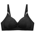 thumbnail image 2 of Hjlmsx Bras for Women Full Coverage Breathable Plus Size Underwear Push Up Lingerie Seamless Bras Adjustable Strap Wireless Bralette, 2 of 6