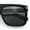 Matte Black Gold - Green, variant on Polarized Mens Flat Top Horn Rim Plastic Rectangle Mogul Sunglasses Matte Black Gunmetal - Black