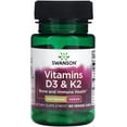 thumbnail image 1 of Swanson Vitaminas D3 & K2 - 2,000 Iu & 75 Mcg, 60 cápsulas, 1 of 1