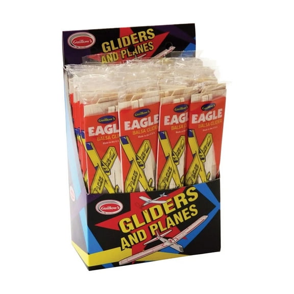 Guillow's #26 Eagle "Air Superiority" Flyer 24 Plane Pack, Balsa Wood GUI-26-24