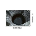 thumbnail image 3 of 3D Illusion Rug, Bottomless Hole Design, 40x60cm, Non Slip Waterproof Floor Mat, Optical Illusion Carpet, Home Decor Rug, for Bathroom Entryway Living Room Bedroom Kitchen, 3 of 6