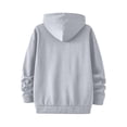 thumbnail image 5 of IAJDKMEK Men's Graphic Zip Up Hoodie Sweatshirt – Y2K Streetwear Jacket with Letter Print & Pocket, Long Sleeve Shirts for Men, Casual Winter Warm Top with Full Zip,Light Gray 3XL, 5 of 5