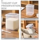 thumbnail image 5 of Caja de almacenamiento de yogur transparente con tapa, recipiente de plástico para alimentos, vaso de yogur casero, recipiente hermético para almacenar alimentos y preparar comidas, 5 of 7