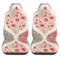 thumbnail image 1 of LAKIMCT Pattern Patchwork Car Seat Covers Vehicle Front Seat Covers Universal Fit Seat Protector, 1 of 9