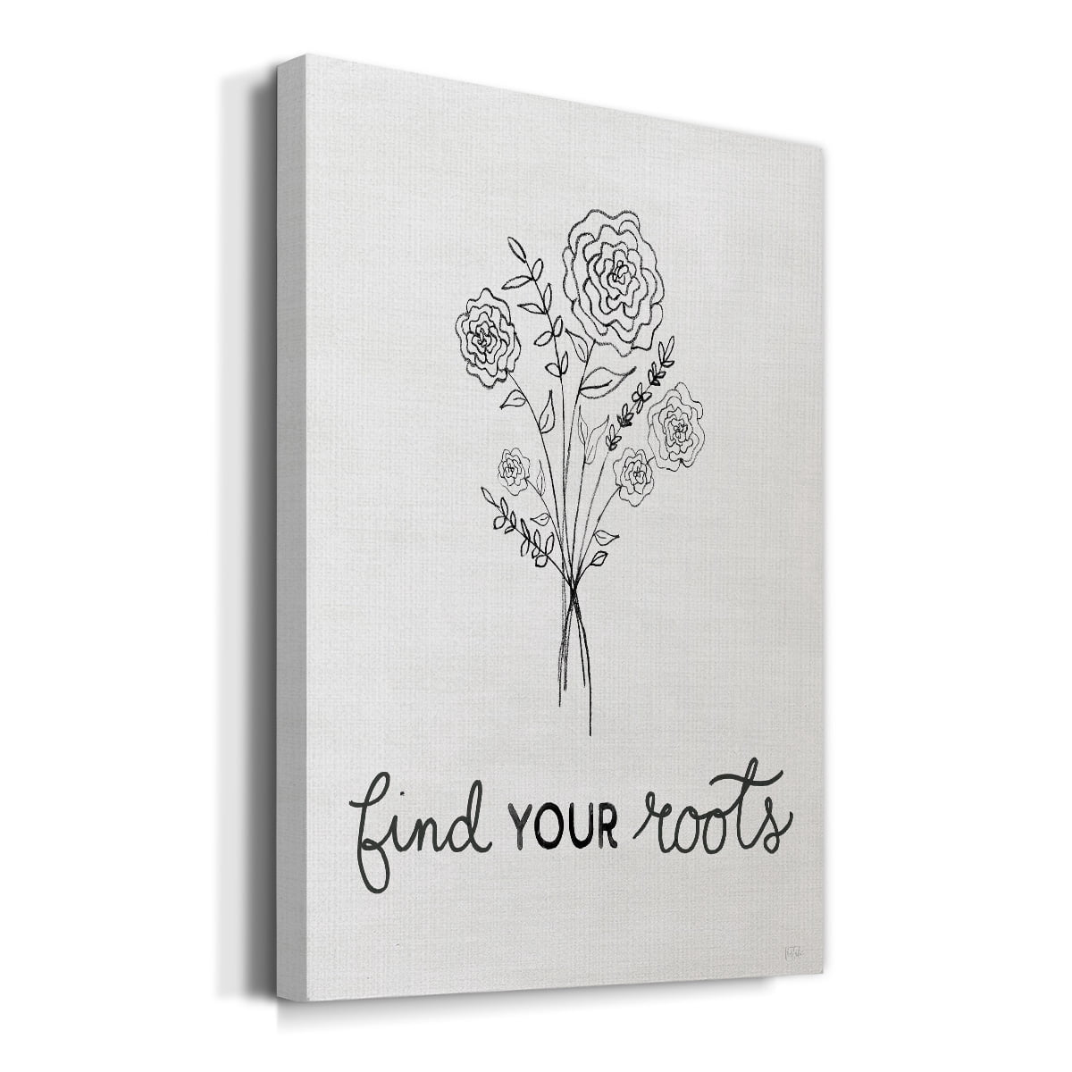 Find Your Roots Sketch Premium Gallery Wrapped Canvas - Ready to Hang