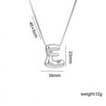 thumbnail image 2 of Giunmcul up to 65% Off Letter Necklace Silvery Initial Letter Necklace Personalized for Her Mom Necklace, 2 of 2