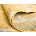 thumbnail image 5 of Unique Loom 3151681 7 x 7 ft. Rounded Trellis Frieze Round Rug, Yellow, 5 of 5