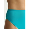 thumbnail image 5 of Time and Tru Women’s and Women's Plus Hi Cut High Rise Bikini Bottoms, Sizes XS-2X, 5 of 6