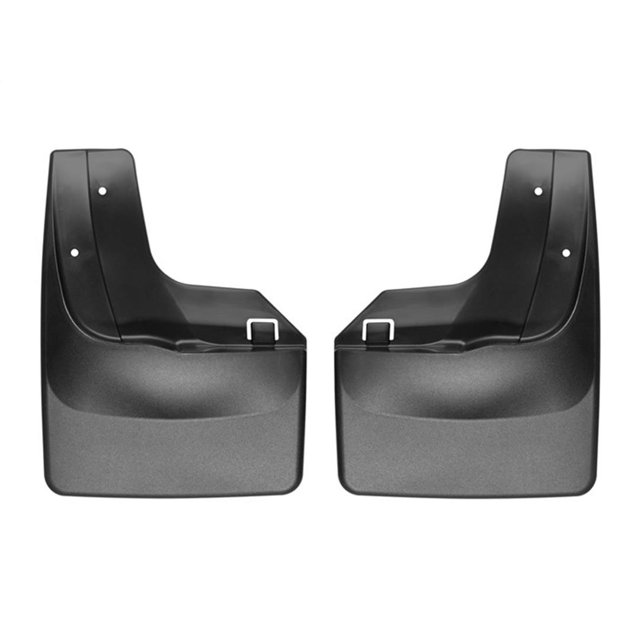 Convient à 2007-2017 Ford Expedition Weathertech Mud Flap 120071 à Ajustement Direct; Lot de 2; Profilé; Sans Logo; Noir; Thermoplastique; Système de Fixation à Rotation Rapide