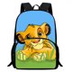 thumbnail image 3 of Mochilas para niños con dibujos animados de El Rey León Simba, regalo de cumpleaños para estudiantes, mochilas escolares para niños, mochilas duraderas para acampar, 3 of 5