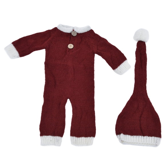 Conjunto de accesorios fotográficos transpirables para bebés, monos de mohair suave, gorro y disfraz para recién nacidos (monos con gorro)