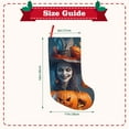 thumbnail image 3 of Picia Modern Style Pumpkin Witch for 18in Christmas Stockings, Xmas Stocking for Kids, Holiday and Family Stocking for Fireplace or Party Decoration, 3 of 7