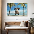 thumbnail image 3 of Elephant Stock Wooden Tropical Elephant Wall Art - Horizontal Canvas Wall Art - Living Room Wall Decor - Humor Canvas - Brown And Gray Decor - 48" x 32", 3 of 8