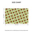 thumbnail image 3 of Rocae Avocado Printed Heat Resistant Place Mats,Classic Hemstitch Cloth Fabric Placemats Imitation Linen Place Mat Table Mats 18x12 inch, 3 of 9