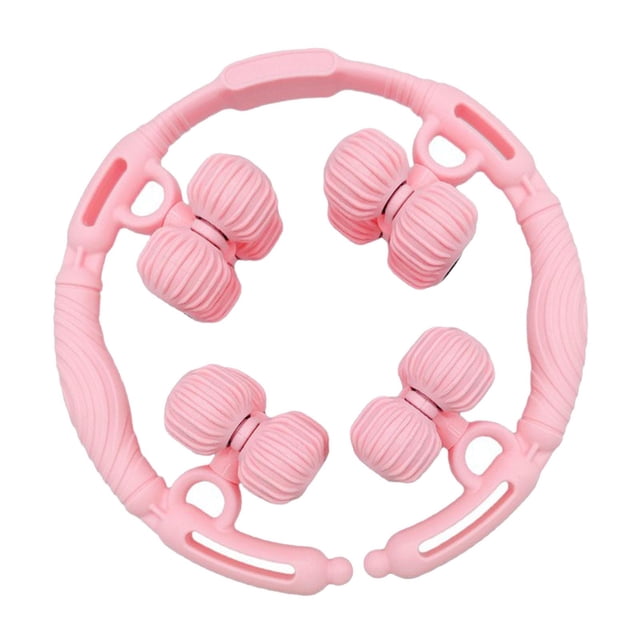 Zentra 16 Roues Rouleau de Jambe Rouleau de Muscle Poignets Portable à Main Mollets Cuisses Massage Rose