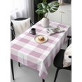 thumbnail image 6 of Pink Plaid Table Cloth, Spring Summer Farmhouse Buffalo Checkered Waterproof Tablecloth for Rectangle Tables, Reusable Washable Fabric Table Cover for Restaurant Kitchen Dining Tables 54"x108", 6 of 6