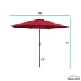 Boyel Living 9ft Red Patio Umbrella, Outdoor Market Table Umbrella with